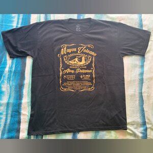 Mayon Volcano Black T-Shirt